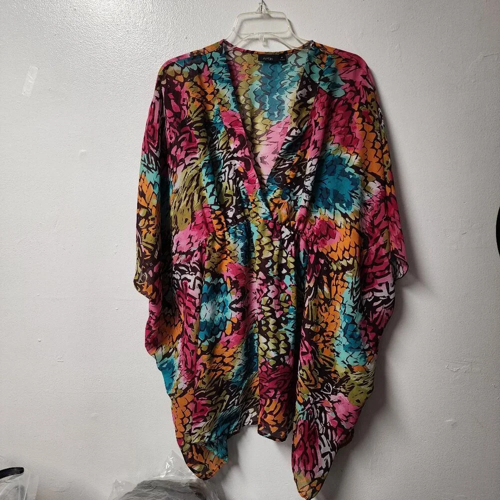 Apt. 9 Polyester Multicolor swim coverup Medium Pool - Picture 2 of 7